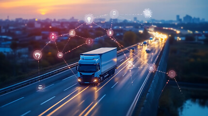 A driver following a GPS for an optimized route, illustrating the real-world application of route optimization 