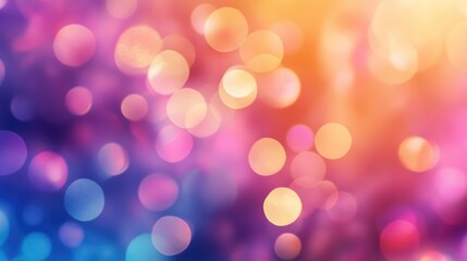 Fototapeta premium Bokeh background featuring a multicolored abstract design with circular shapes ideal for a festival or carnival theme showcasing blurred and defocused colorful textures perfect for templates or co