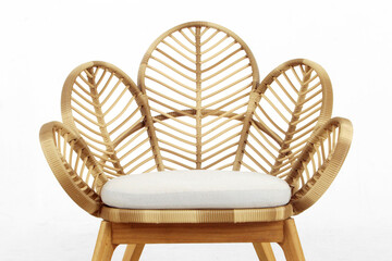 Rattan chair with natural color