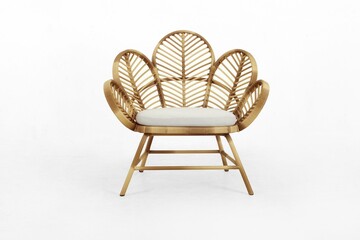 Rattan chair with natural color