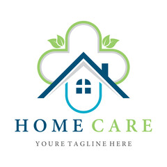 Home care logo template vector icon design