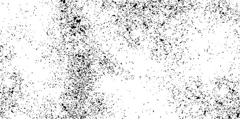 Grunge Black And White Urban Vector Texture Template. Dark Messy Dust Overlay Distress Background. Easy To Create Abstract Dotted, 