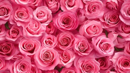 Seamless watercolor pattern featuring pink rose bouquets ideal for Valentine s Day gifts and decorations