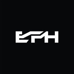 EFH Simple letter logo vector design template.