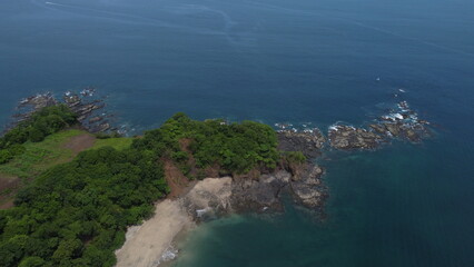 Costa Rica Beach in Guanacaste from the air