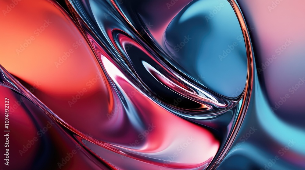 Poster 3d rendering of a modern abstract color background design