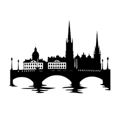 Naklejka premium Stockholm Vector Logo