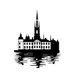 Naklejka premium Stockholm Vector Logo