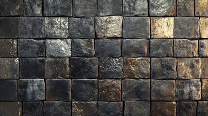 Fototapeta premium 3D rendering of a brick wall texture