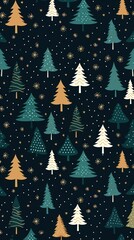 Christmas tree backgrounds pattern illuminated.