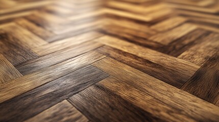 Fototapeta premium 3D rendering of wood parquet board as a natural material for design and presentation backgrounds