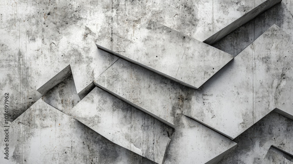 Poster abstract concrete background with 3d rendering in architectural design