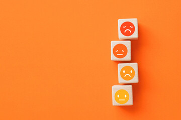 For negative thinking, mental health concept, negative mindset, support and evaluation symbol, ...