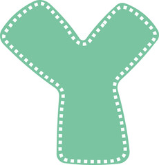 Stitched Alphabet Letters A to Z – Cute Fabric Style Uppercase Font for Kids and Nursery Design