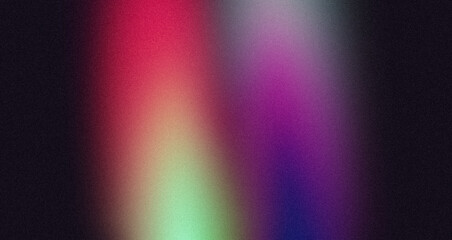 Elegant color gradient grainy backdrop design. Abstract purple blue red magenta black color noisy gradient, vibrant color flow, glowing, shine, bright, banner or poster, empty space.