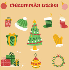 COLORFUL ITEMS FOR CHRISTMAS AND NEW YEAR