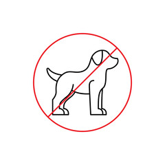 no pets allowed icon sign vector