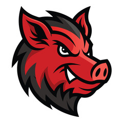 wild, boar, pig, logo, hog, strong, head, team, sport, background, icon, vector, design, isolated, nature, art, illustration, cartoon, white, animal, black, face, character, graphic, silhouette, sign,