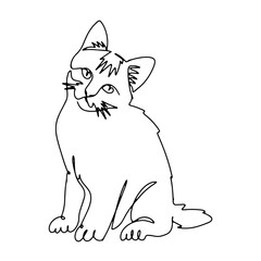 Pet Animal Vector Line Art Graphic Design Decoration