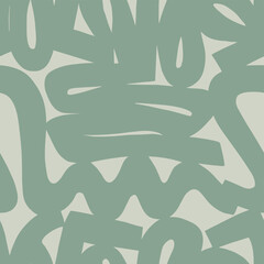 Vector rounded zig zag line illustrations seamless repeat pattern digital artwork