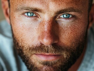 Fototapeta premium Celebrating Love Your Freckles Day A Confident Portrait of Natural Beauty