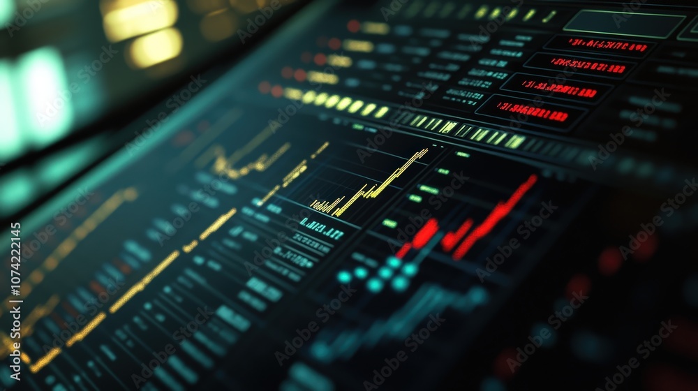 Poster a stock index table that tracks the performance of various financial indices with columns for the da