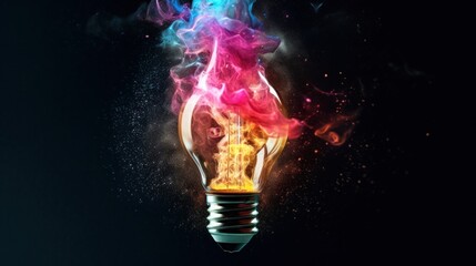 Colorful Lightbulb