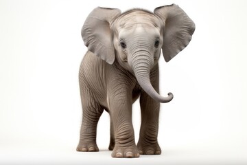 Fototapeta premium Baby elephant wildlife animal mammal.