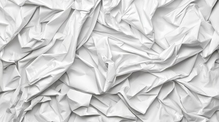 Obraz premium White Wrinkled Paper Texture Background Abstract Design Element