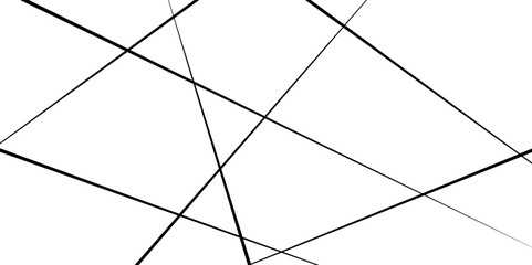 Abstract geometric pattern. Outline monochrome texture. Abstract random diagonal straight lines pattern background
