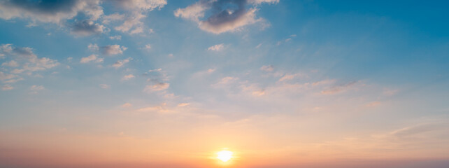 sunset in the sky