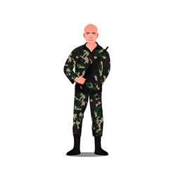 Army character vector illustration clipart