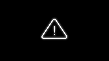  Warning Alert Signal Icon Illustration.