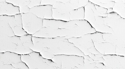 Obraz premium White Cracked Wall Texture Distressed Abstract Background Grunge Vintage