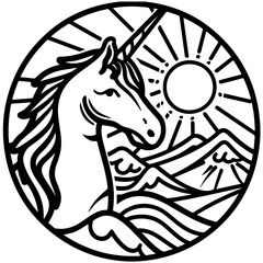Unicorn Vector Logo
