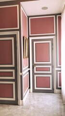 Pink architectural bathroom