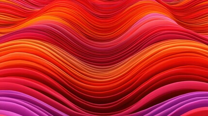 Abstract Red and Orange Wavy Stripes Pattern Background