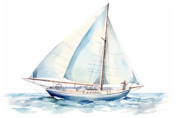 Fototapeta premium Sailboat watercraft vehicle yacht.