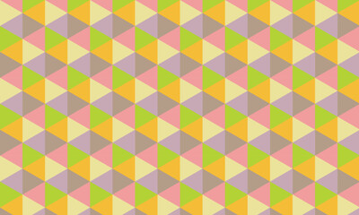 abstract geometric different color vintage polygon pattern.