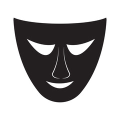 face mask icon illustration design template