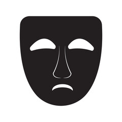 face mask icon illustration design template