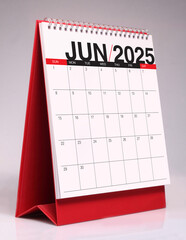 June 2025 desk calendar