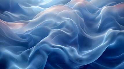 Obraz premium Abstract Blue Wavy Background