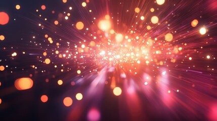 Obraz premium Vivid bursts of light and shimmering sparks