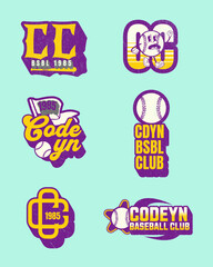 Baseball Badge Logo Collection