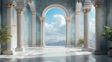 Obraz premium Architectural design backdrop