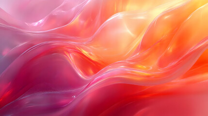 Abstract Background with Red, Orange, and Yellow Swirls