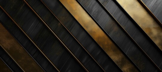 Obraz premium gold black slanted rusty iron wall background 12