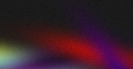 Abstract dark red purple green black color grainy gradient backdrop design. Soft colorful noisy gradient, Vibrant color wave shaped, glowing colors, bright, shine, banner or poster