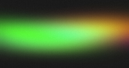 Abstract dark orange green black color grainy gradient backdrop design. Soft colorful noisy gradient, Vibrant color wave shaped, glowing colors, bright, shine, banner or poster